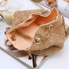 Damiana Crystal Mesh Pouch Bag