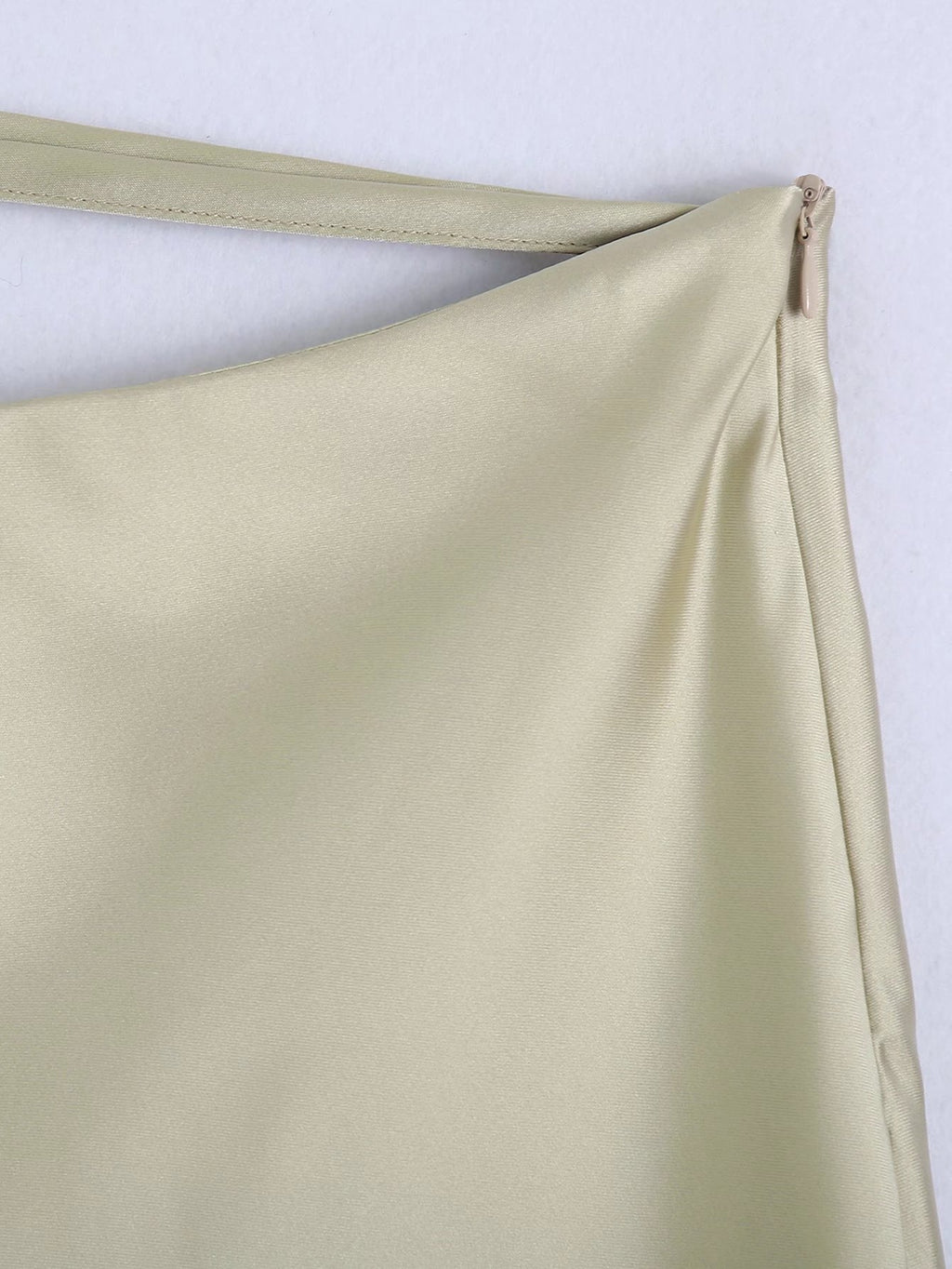 Lucietta Satin Bias-Cut Midi Skirt