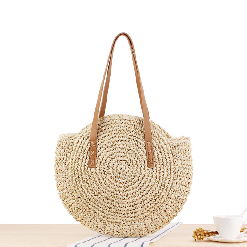 Marisol Round Straw Circle Bag