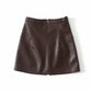 Dafne Faux Leather Mini Skirt