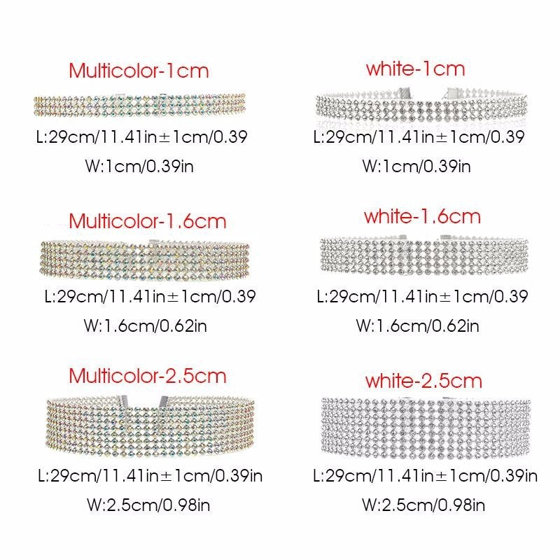 Tindara Crystal Rhinestone Choker