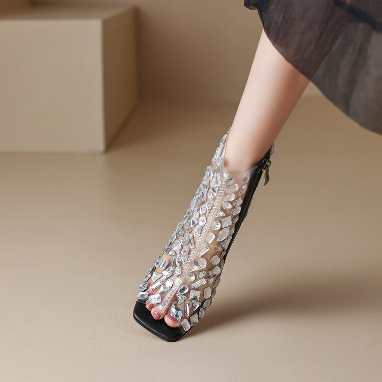 Felicita Crystal Embellished Heeled Sandals