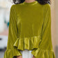 Eloisa Velvet Flute Top