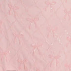 Lidia Pink Sequin Bow Strapless Mini Dress