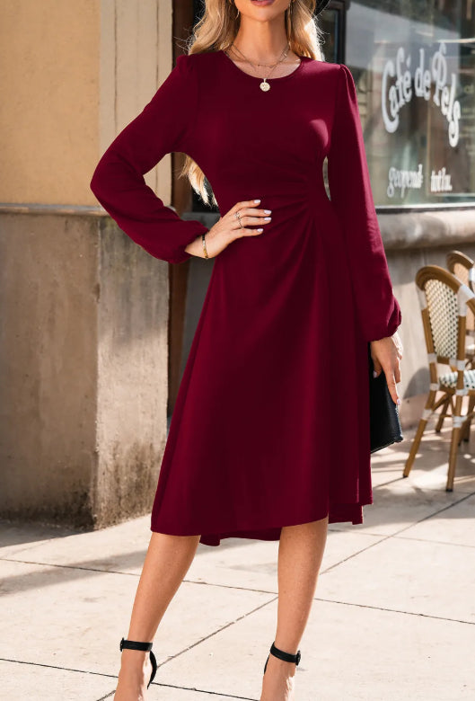 Eleonora Ruched Midi Dress