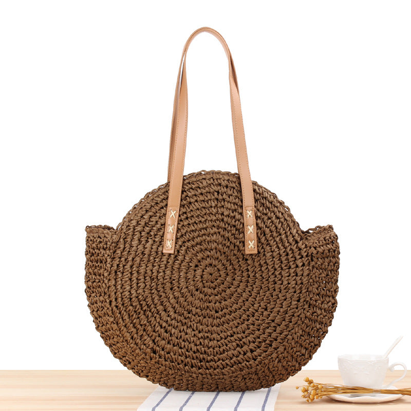 Marisol Round Straw Circle Bag