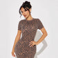Gia Leopard Ribbed Maxi Dress