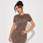 Gia Leopard Ribbed Maxi Dress — Oli Amore