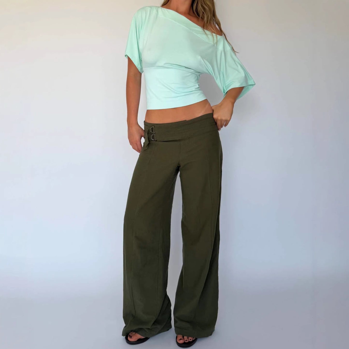 Mila Off-Shoulder Flutter Top