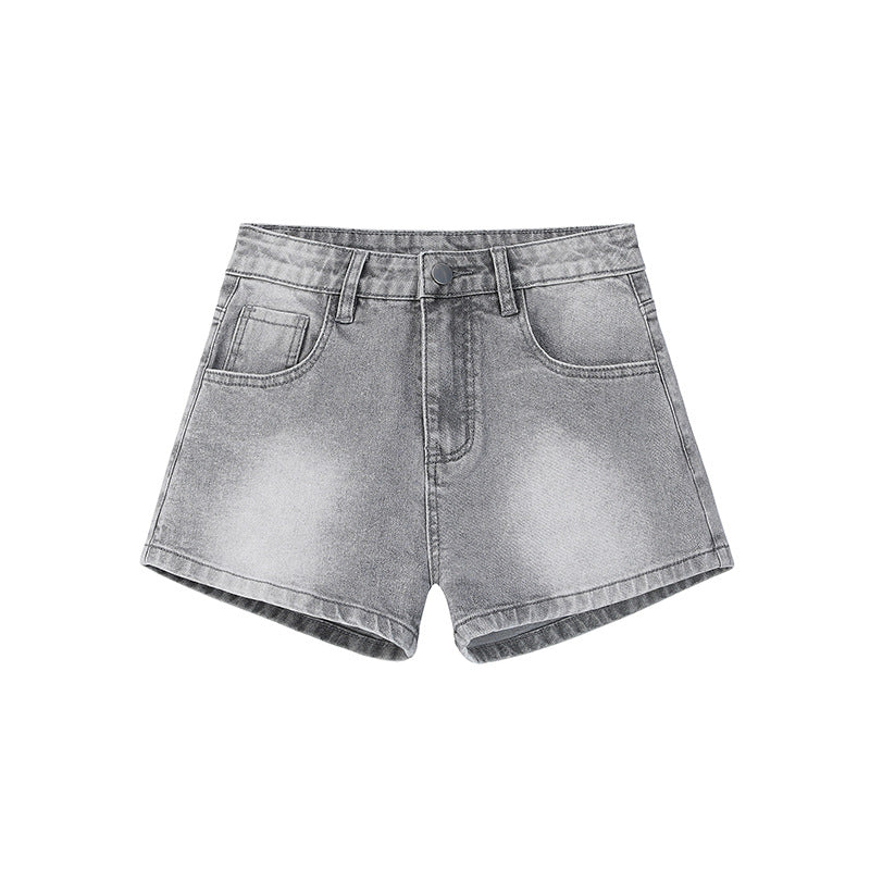 Procida Low-Rise Belted Denim Shorts