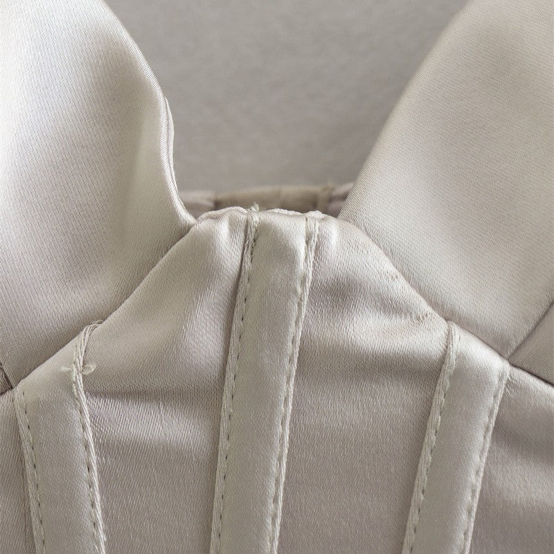 Lucetta Satin Corset Bustier Top