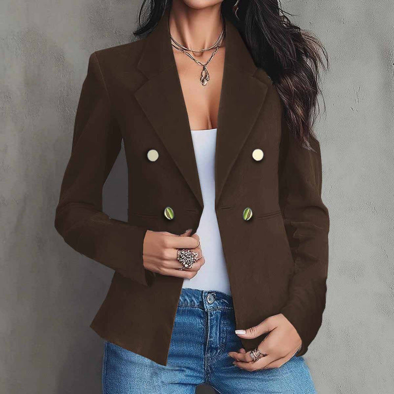 Florinda Double-Breasted Tailored Blazer