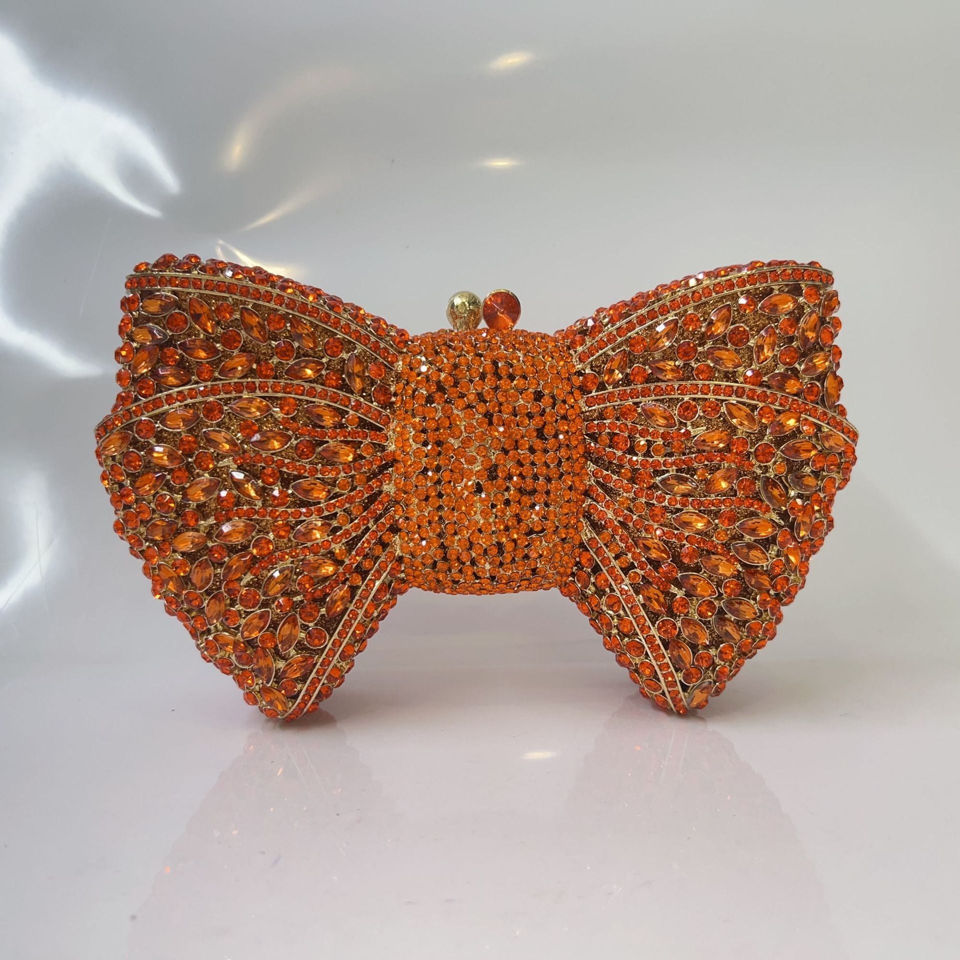 Carmina Crystal Bow Clutch