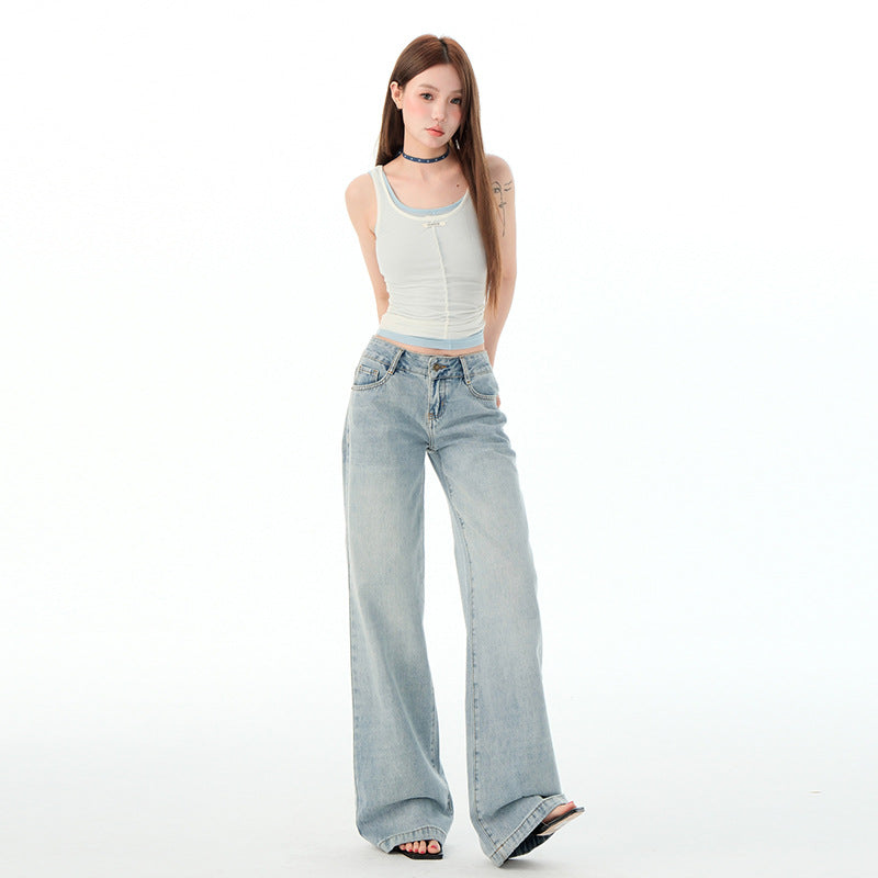 Vera Low-Rise Wide-Leg Jean