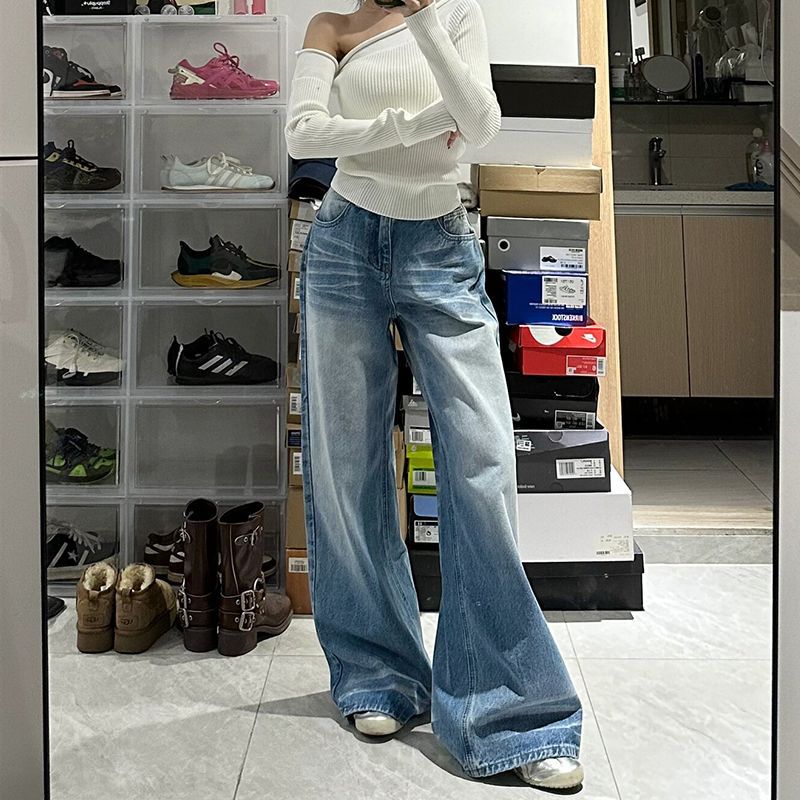 Doralice Vintage Wash Wide Leg Jeans