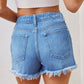 Remi High-Waist Ripped Denim Shorts