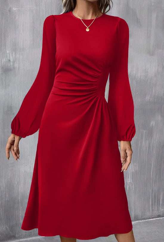 Eleonora Ruched Midi Dress