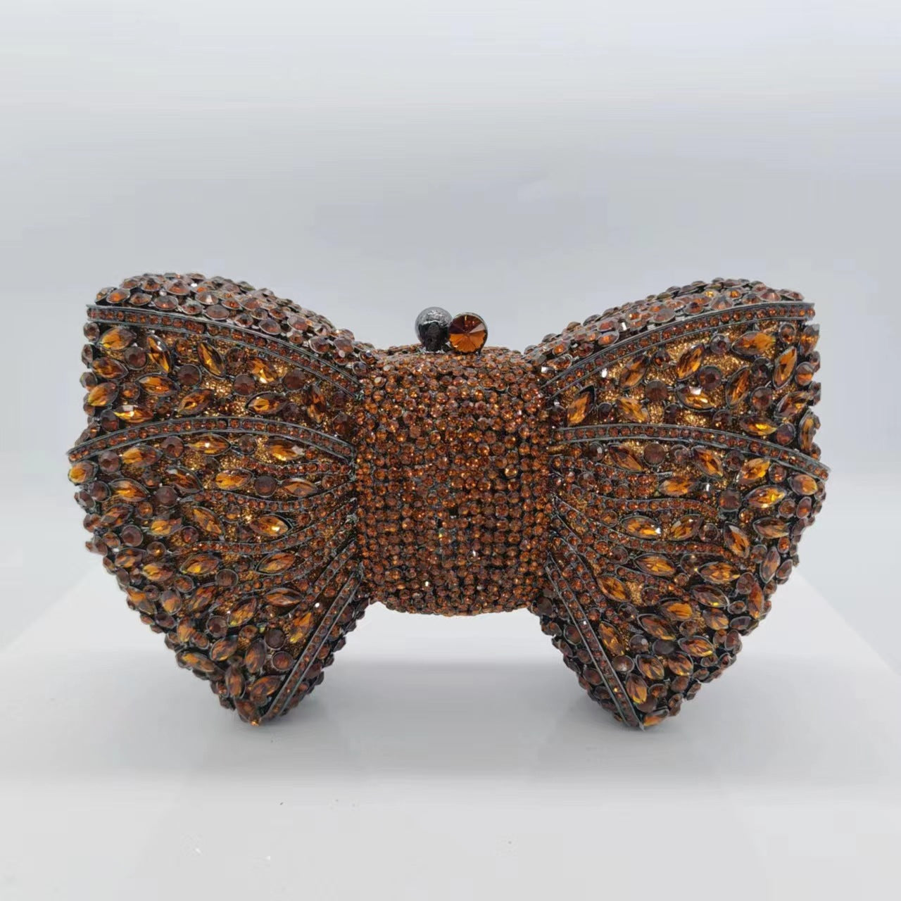 Carmina Crystal Bow Clutch