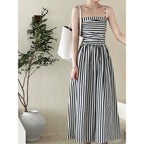 Marina Striped Maxi Dress — Oli Amore