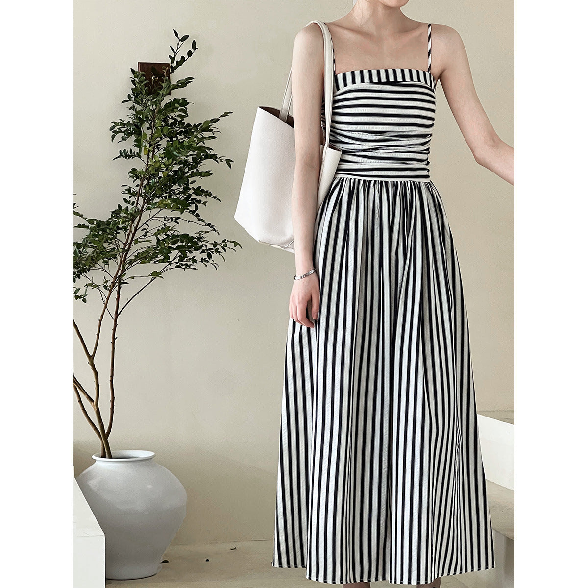 Marina Striped Maxi Dress