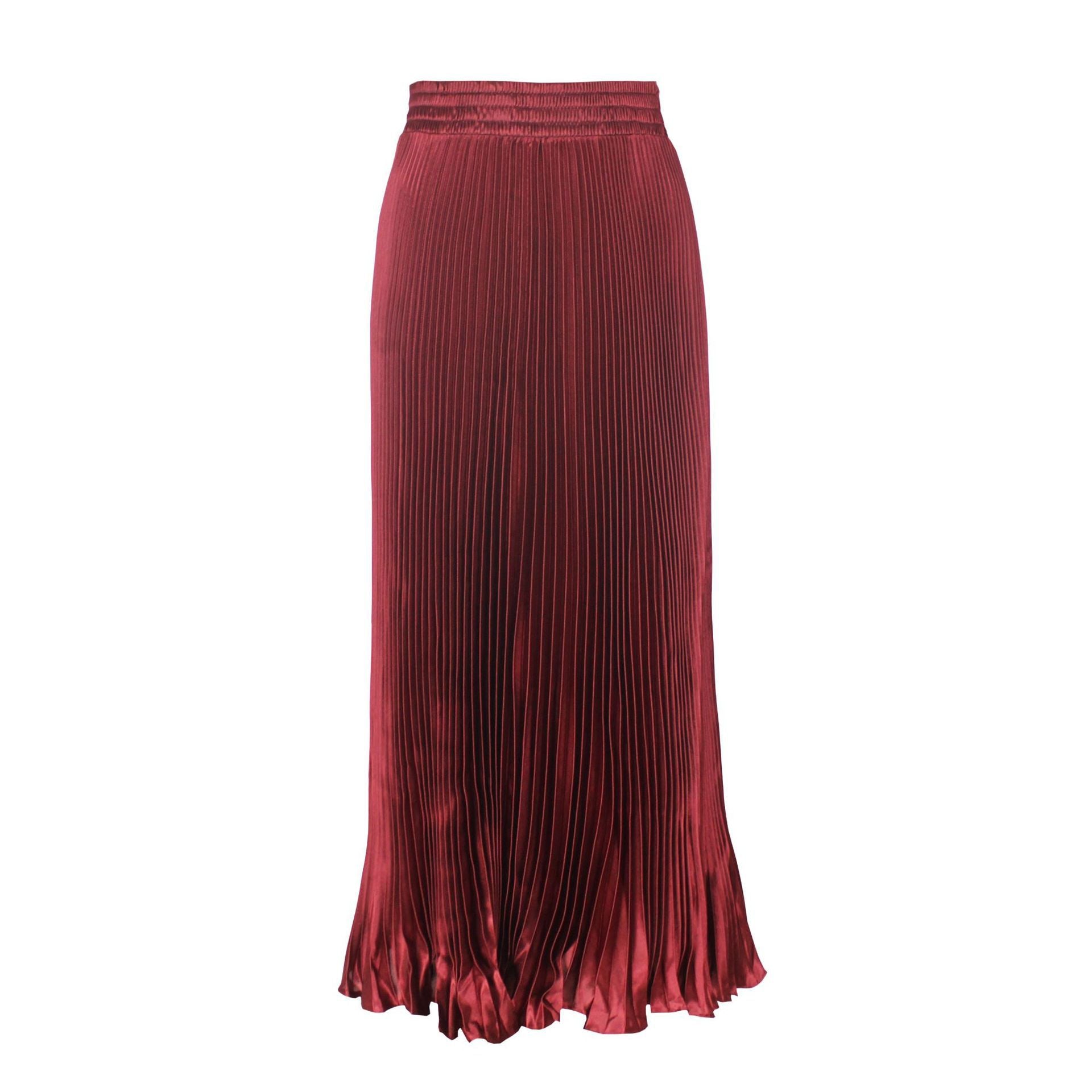 Bellini Pleated Midi Skirt