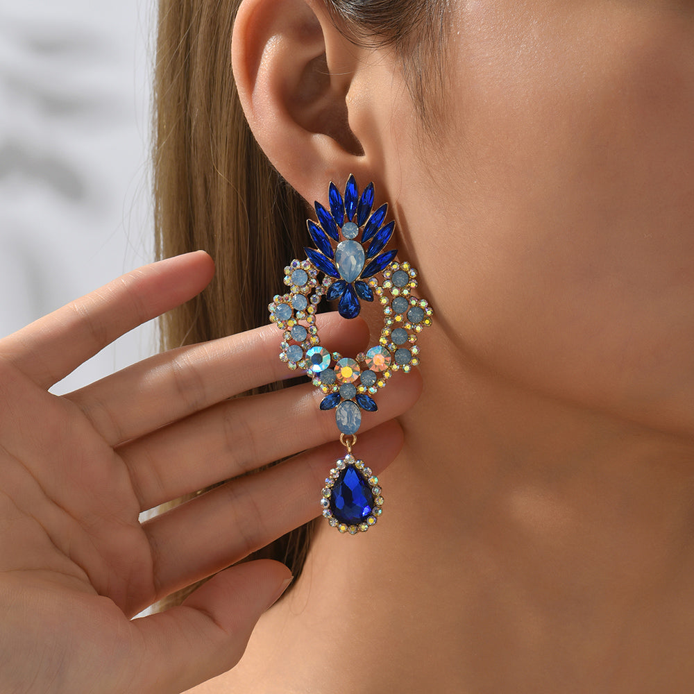 Cintia Crystal Teardrop Drop Earrings