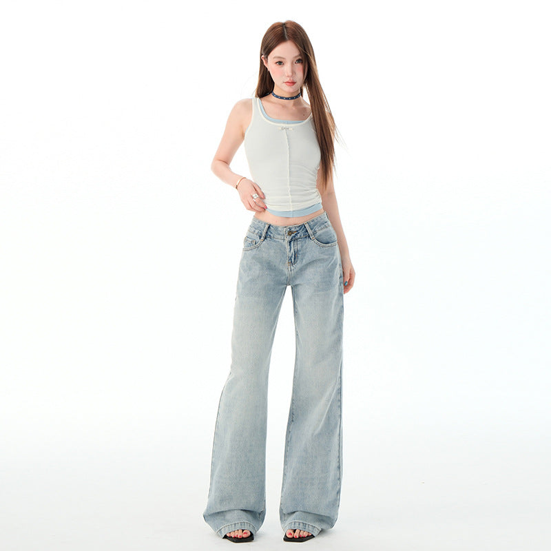 Vera Low-Rise Wide-Leg Jean