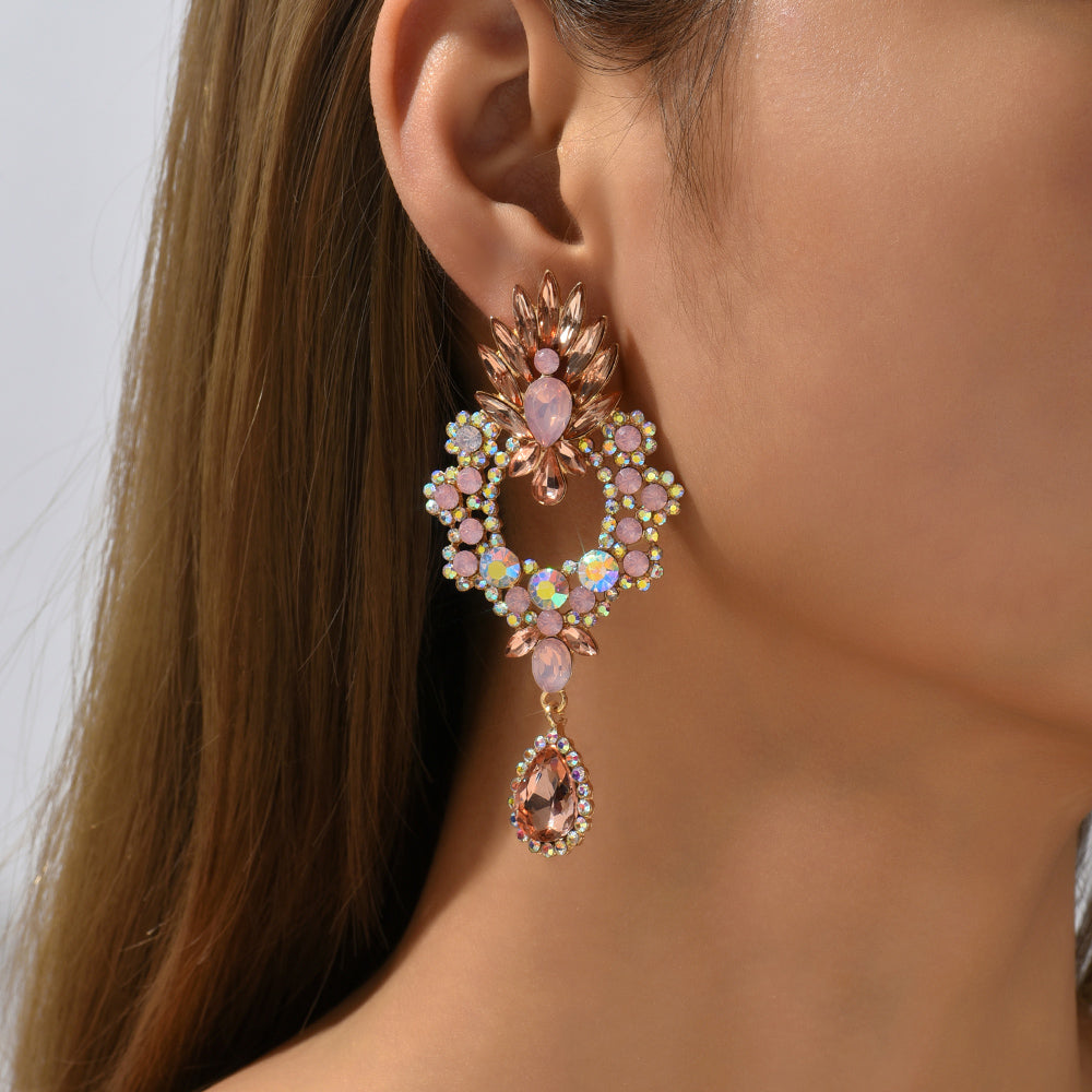 Cintia Crystal Teardrop Drop Earrings