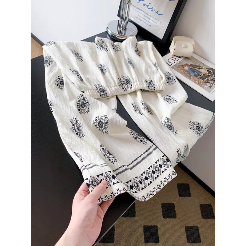 Marcella Boho Wide-Leg Pants