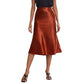 Serena Satin Bias Midi Skirt