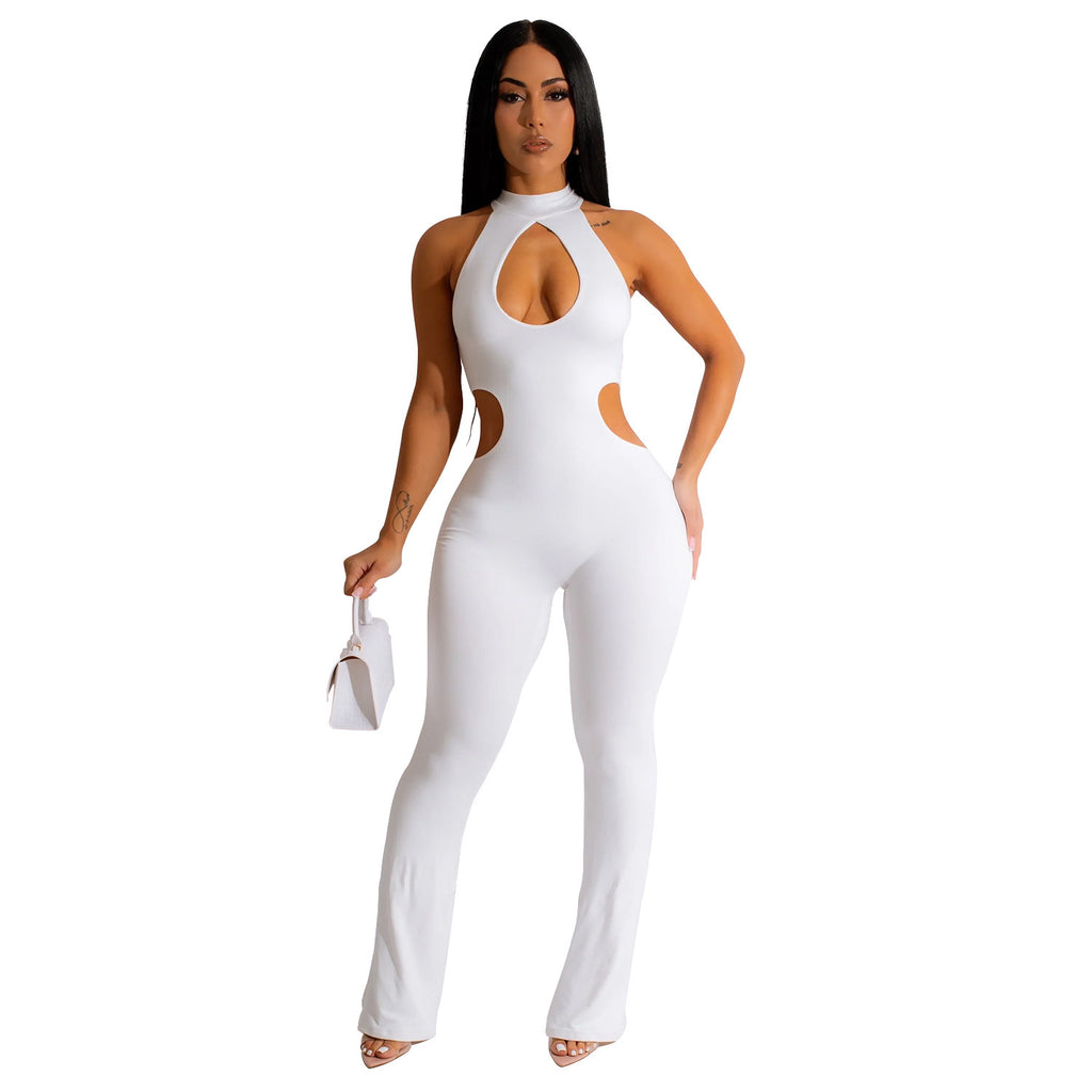 Petra Halter Cutout Bodycon Jumpsuit