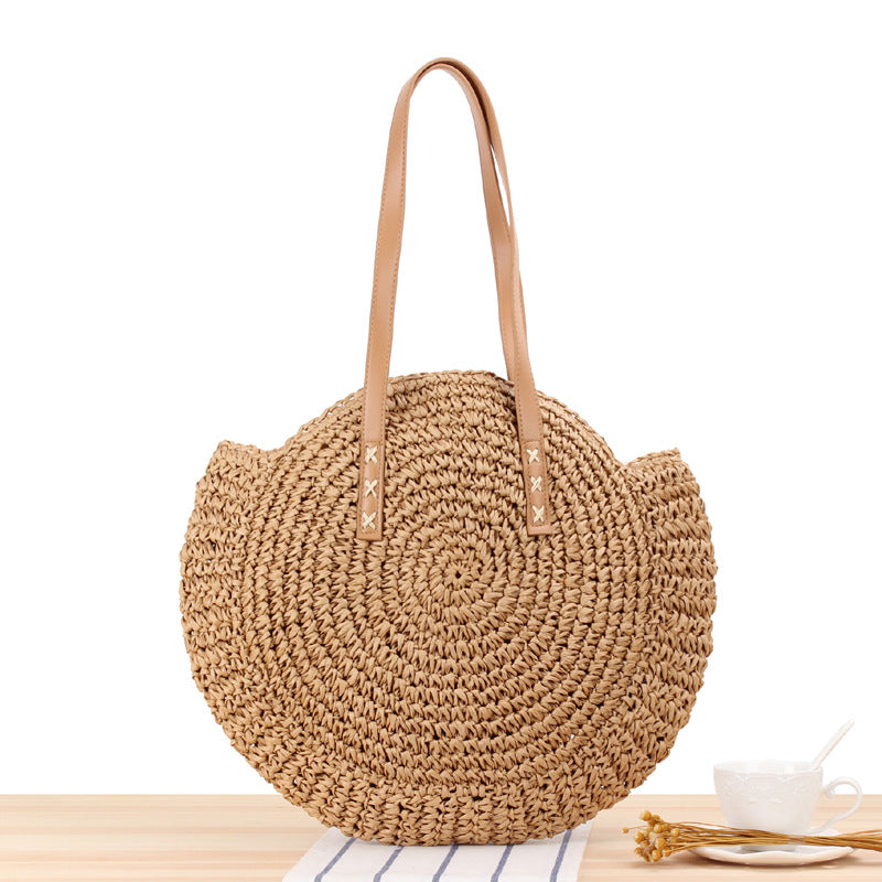 Marisol Round Straw Circle Bag