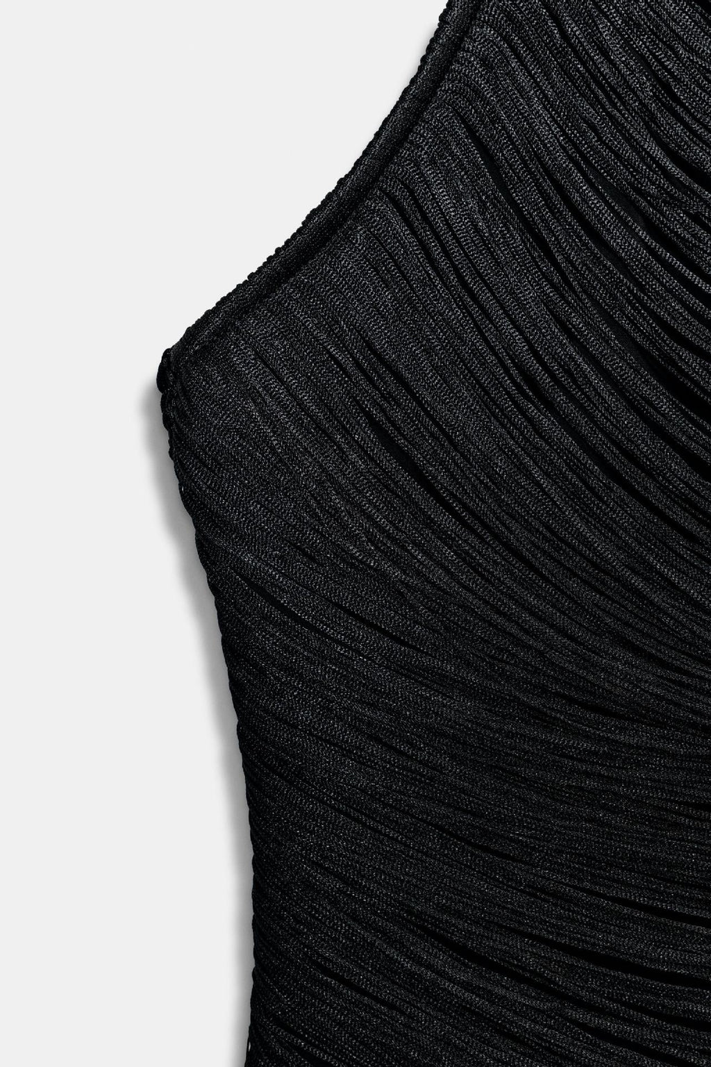 Estella Metallic Fringe Halter Top