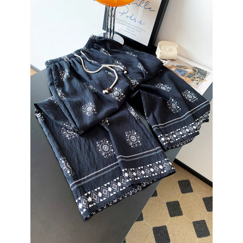 Marcella Boho Wide-Leg Pants