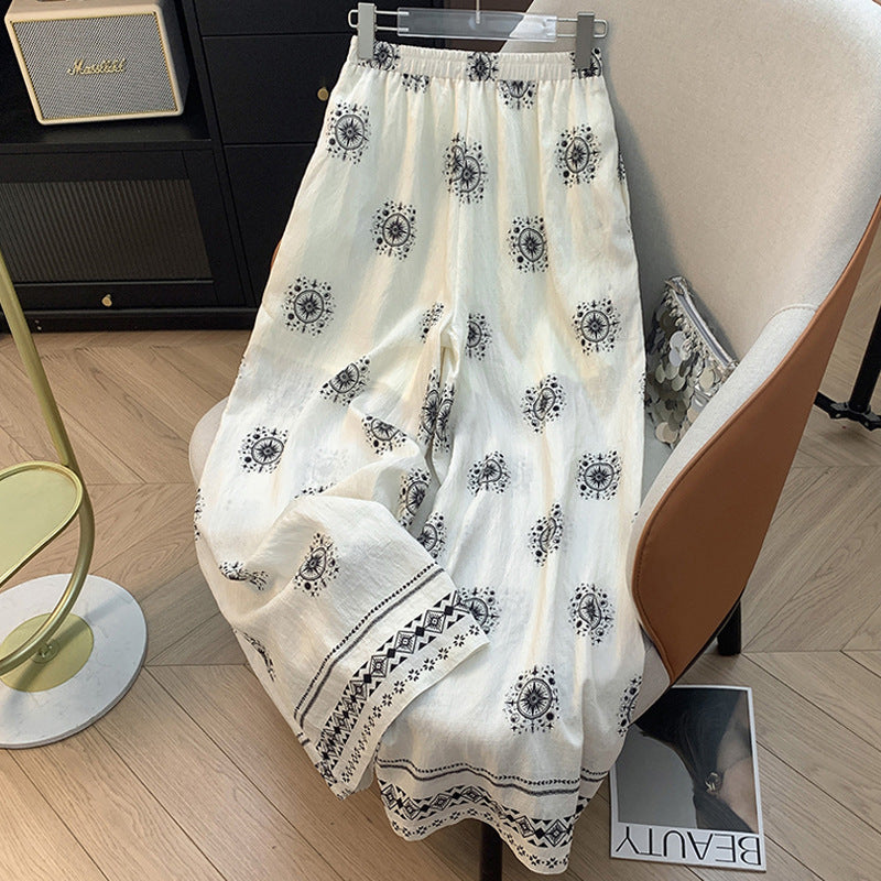 Marcella Boho Wide-Leg Pants