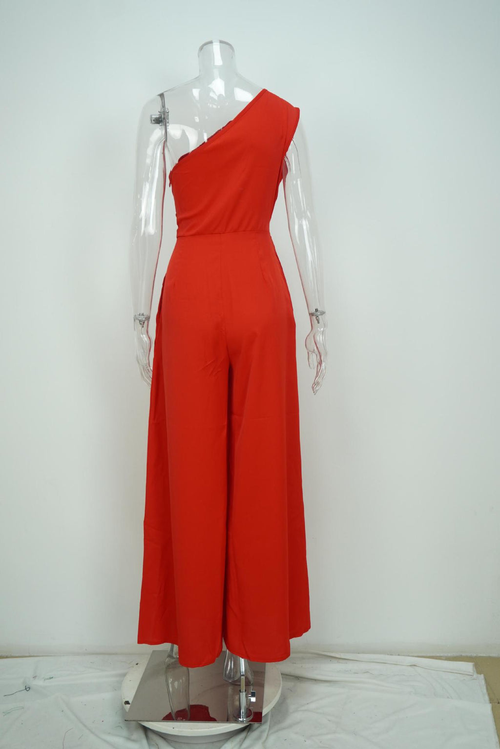 Fioralba One-Shoulder Wide-Leg Jumpsuit