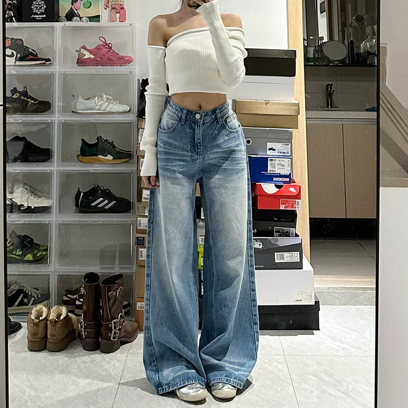 Doralice Vintage Wash Wide Leg Jeans