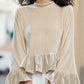Eloisa Velvet Flute Top