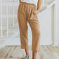 Marcella Cropped Linen Pant