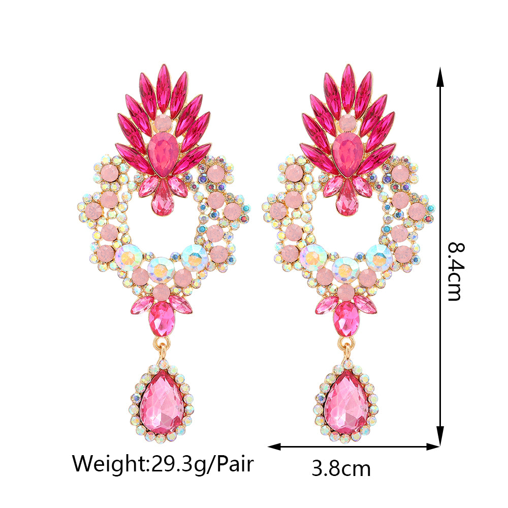 Cintia Crystal Teardrop Drop Earrings
