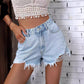 Gaia High-Rise Ripped Denim Short