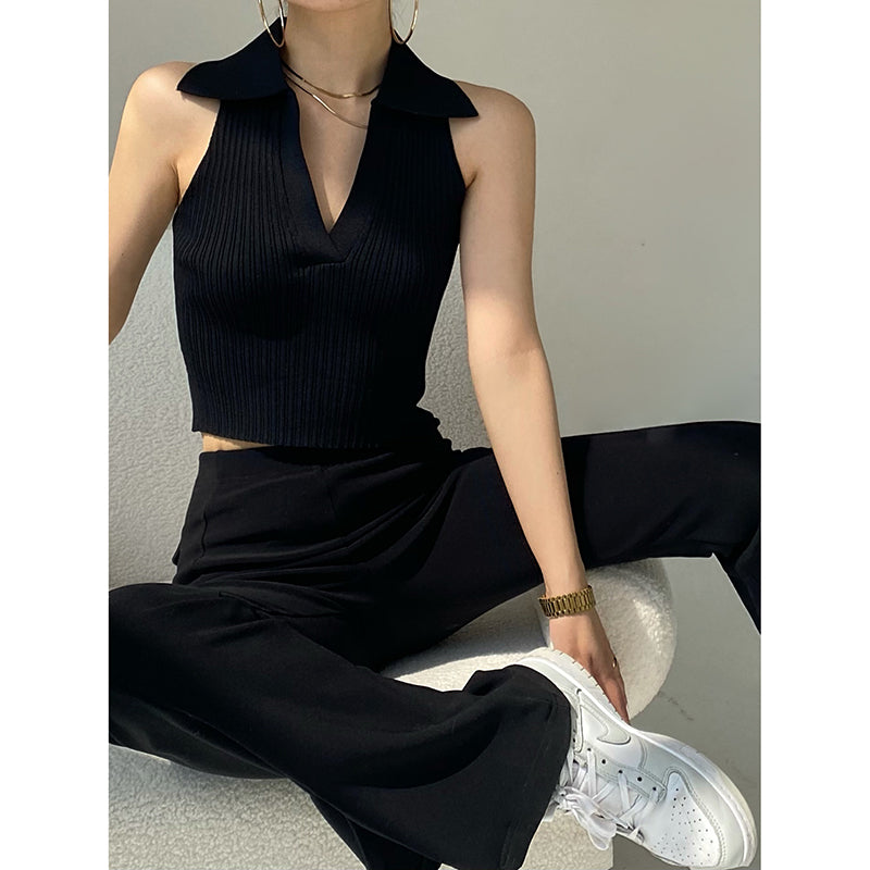 Elsa Polo Knit Top