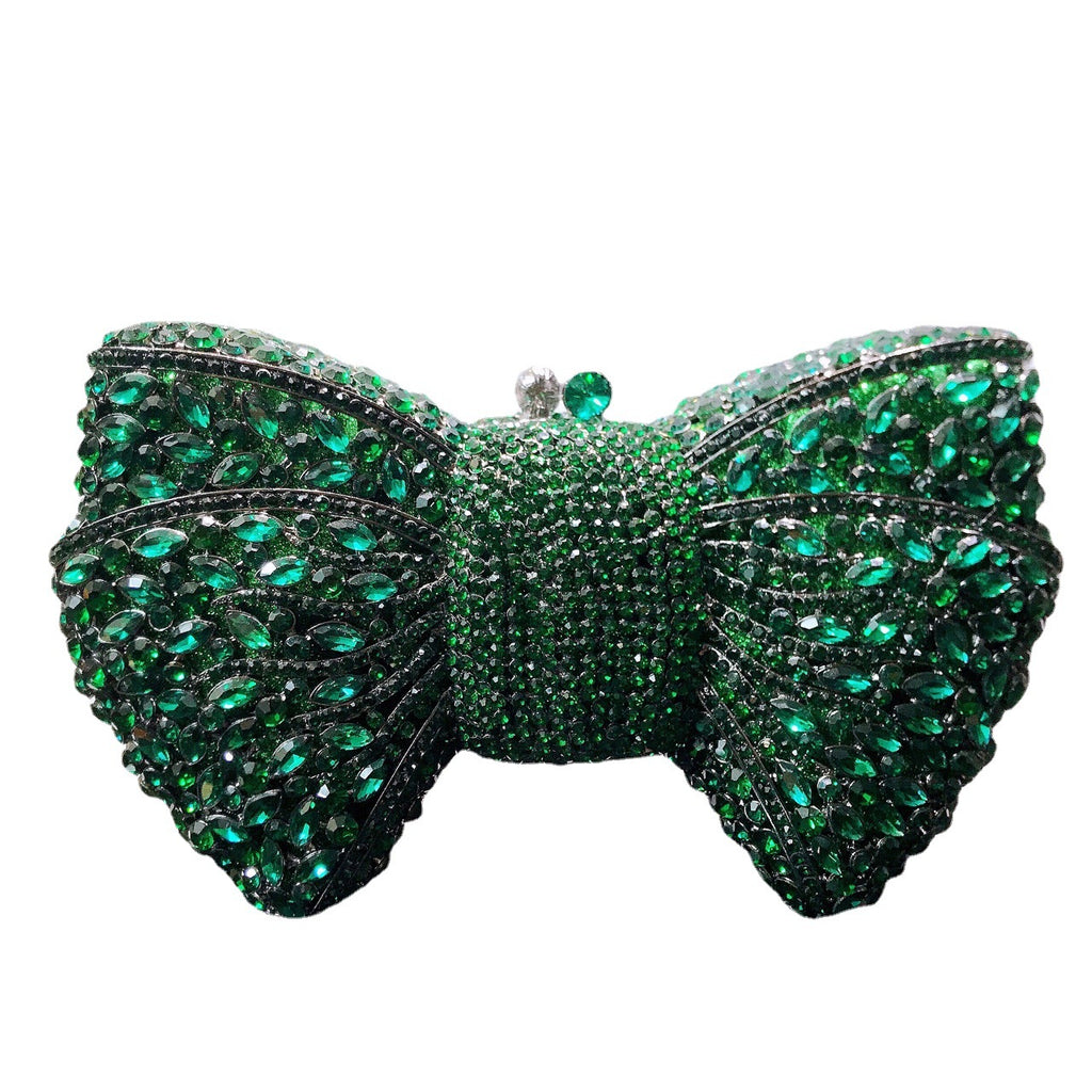 Carmina Crystal Bow Clutch