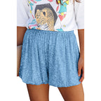 Vittoriana High Waist Sequin Shorts