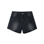 Procida Low-Rise Belted Denim Shorts