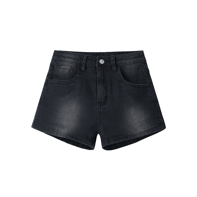 Procida Low-Rise Belted Denim Shorts