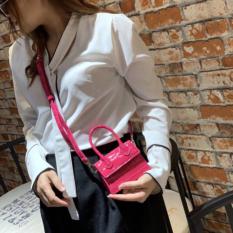 Zita Croc-Effect Mini Baguette