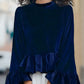 Eloisa Velvet Flute Top