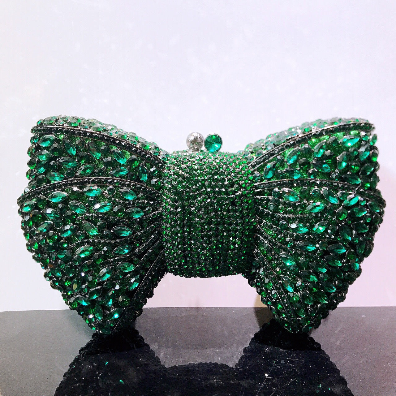 Carmina Crystal Bow Clutch