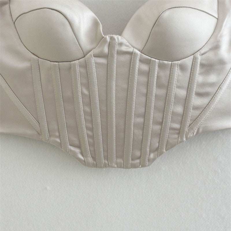 Lucetta Satin Corset Bustier Top